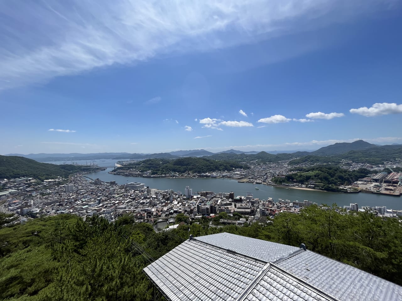 千光寺展望台PEAKからの尾道水道の景色