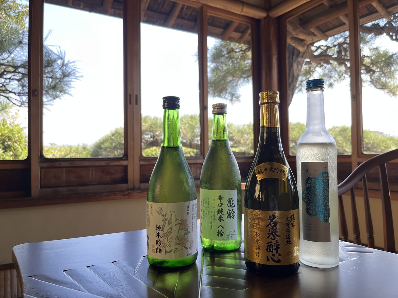 沖の間での日本酒４種類