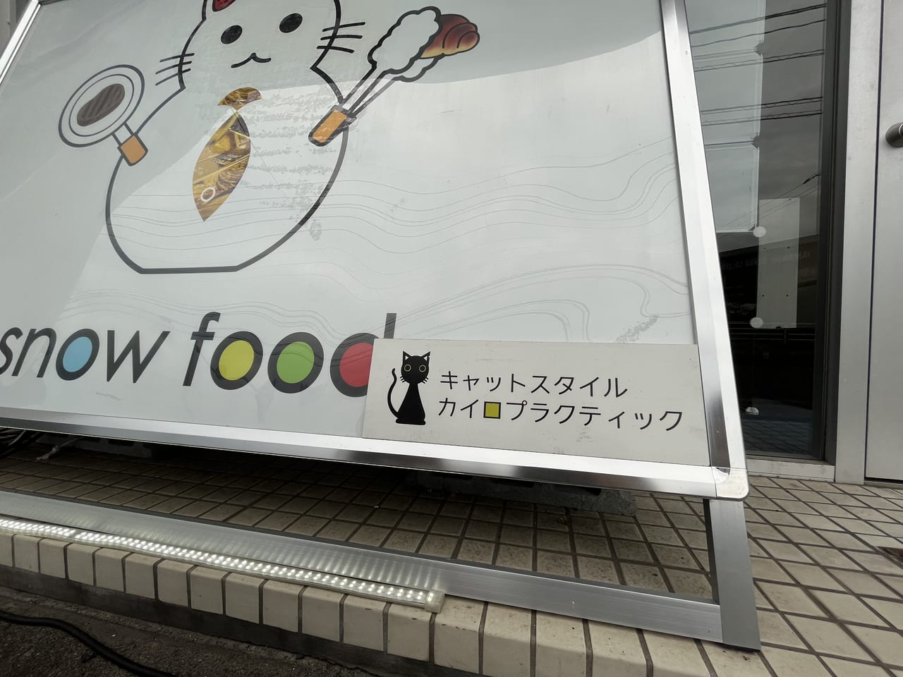 snow food看板キャットスタイルカイロプラクティック