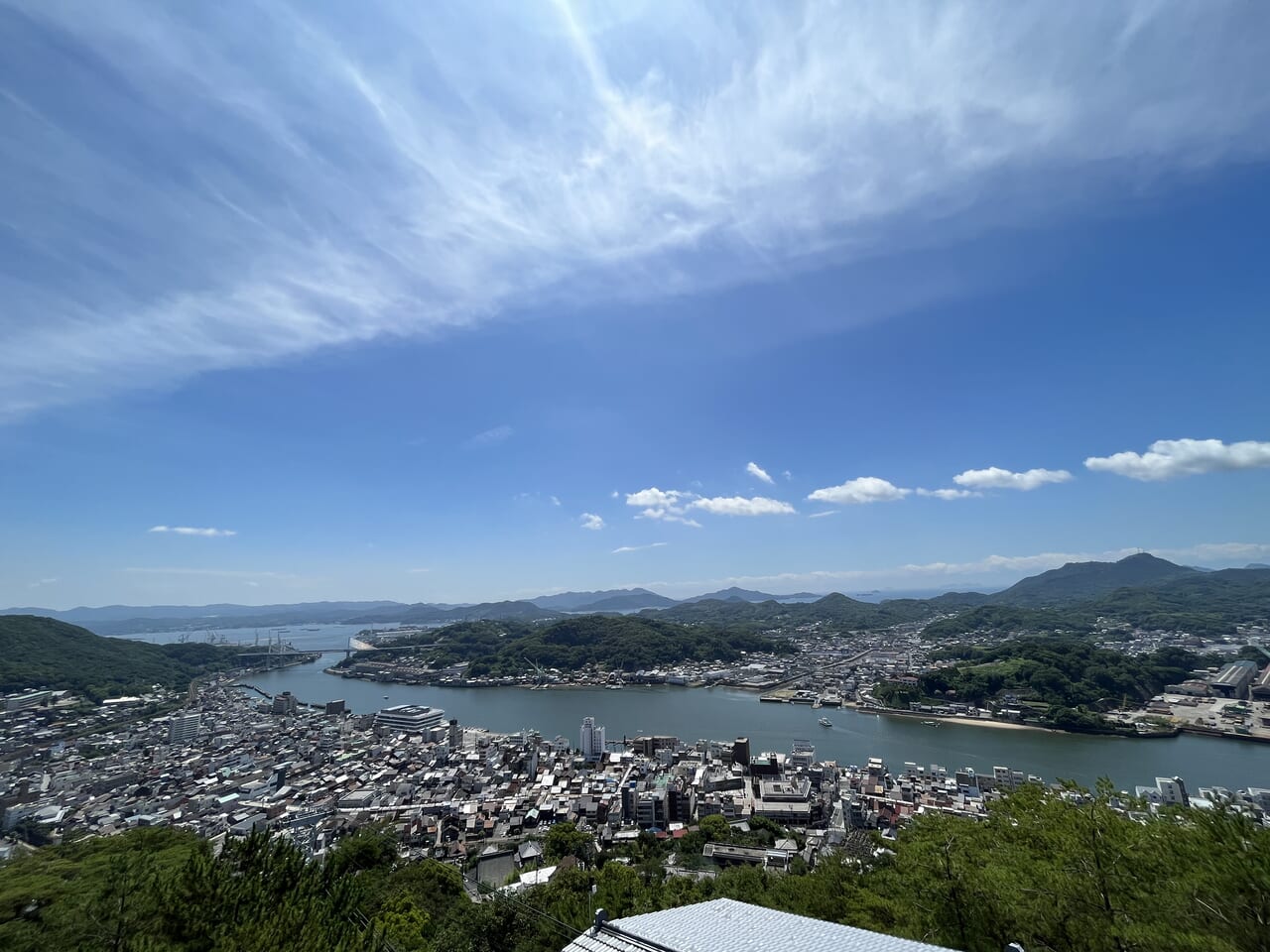 千光寺展望台からの尾道水道と向島