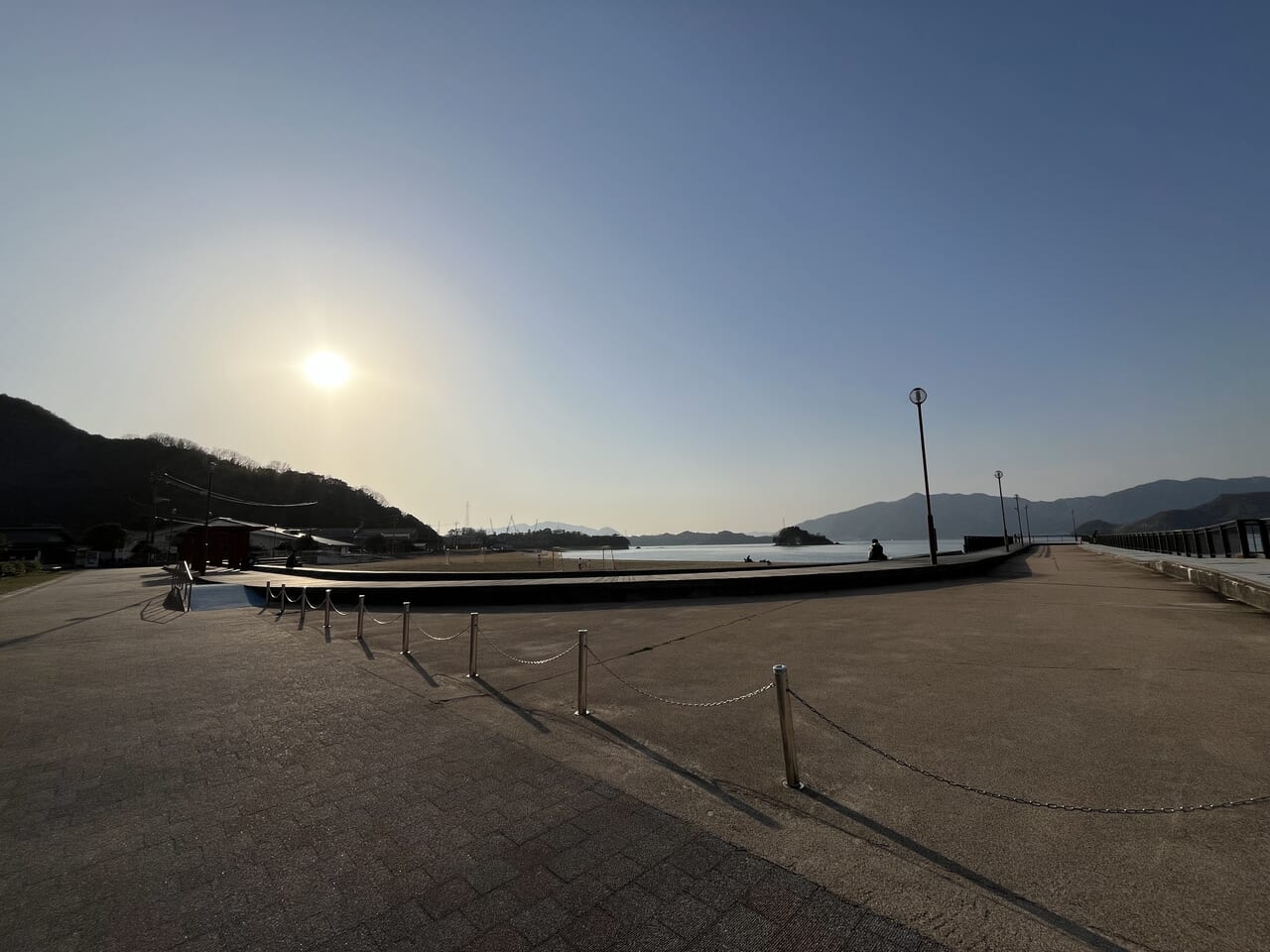 しまなみビーチの夕日