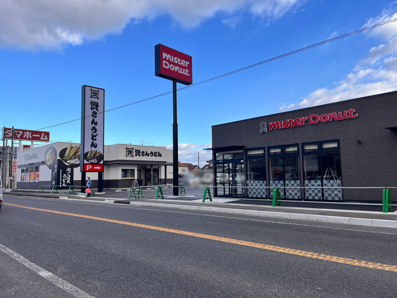 ミスタードーナツ東尾道店の工事中の様子